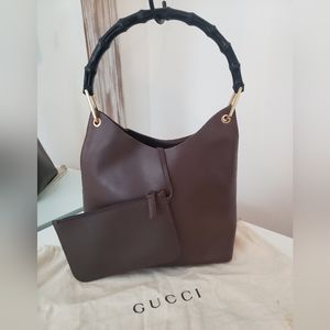 Authentic GUCCI Bamboo Hobo Set